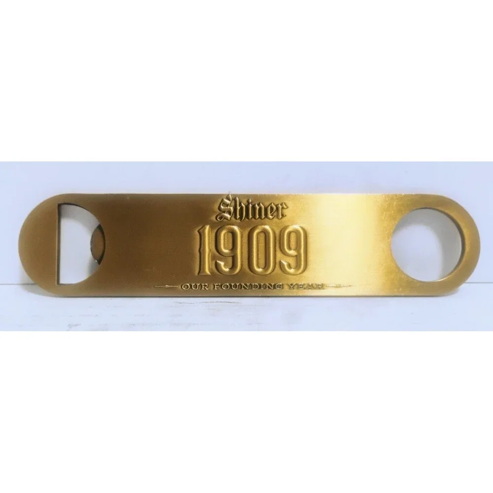 SHINER GOLD 1909 FOUNDING YEAR 7” METAL BOTTLE OPENER